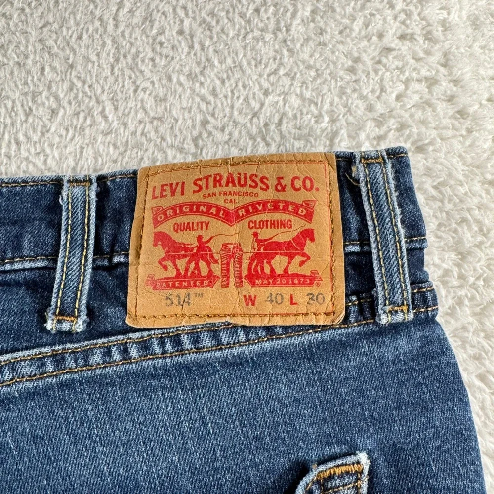 Y2K Levi 514 Straight Leg Size 40x30 Medium Wash Clean‎ Denim Pants Used Men